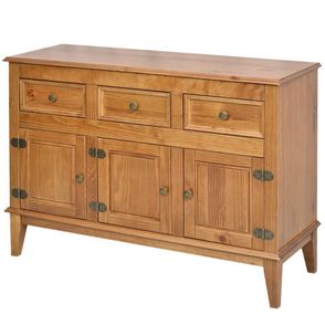 Buffet Antoine 3 Portas e cor 3 Gavetas Amendoa 114cm - 66720