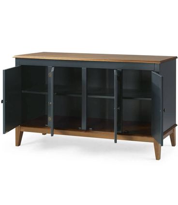 Buffet Antoine 4 Portas Azul Petróleo 150cm - 67878