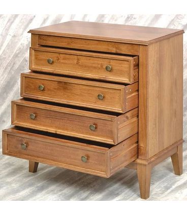 Cômoda Luna 4 Gavetas Amêndoa 73cm - 67882