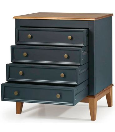 Cômoda Luna 4 Gavetas Azul Petróleo 73cm - 67883