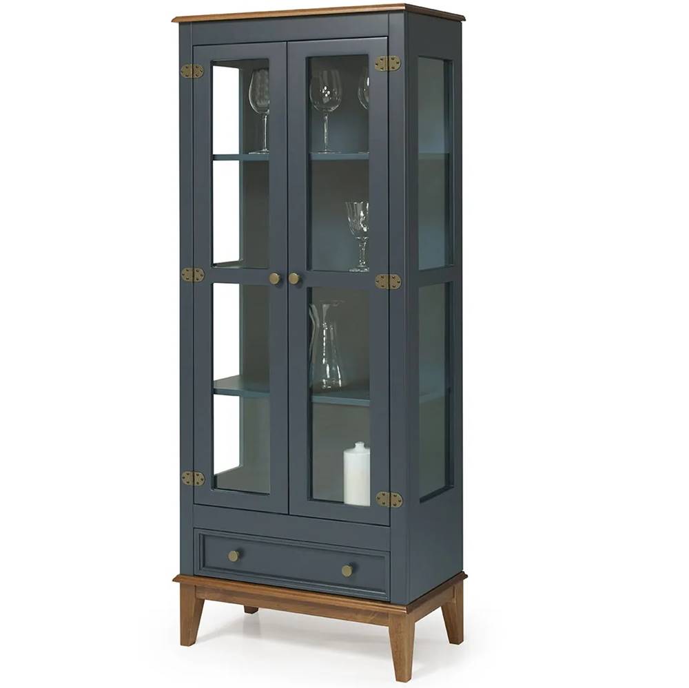 Cristaleira-Remy-2-Portas-e-1-Gaveta-Cor-Azul-Petroleo-73cm---67888