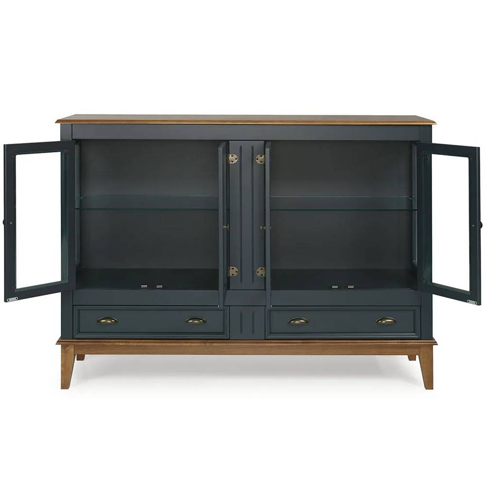 Cristaleira-Agatha-4-Portas-e-2-Gavetas-Cor-Azul-Petroleo-150cm---67895