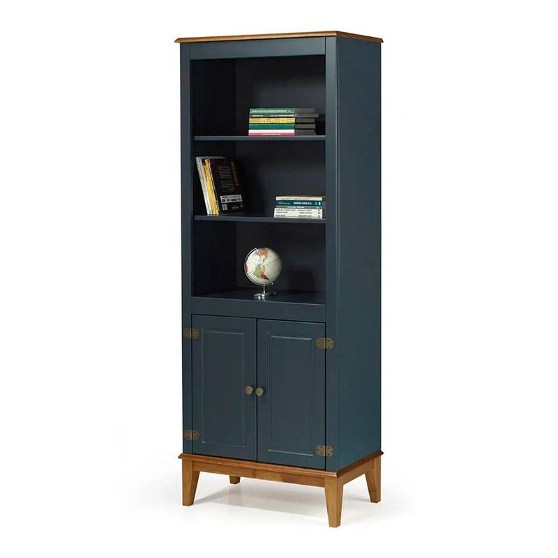 EstanteEngland2Portas2PrateleirascorAzulPetroleo73cm