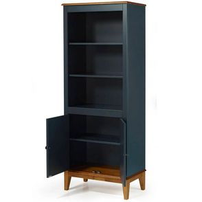 Estante England 2 Portas 2 Prateleiras cor Azul Petróleo 73cm - 67896