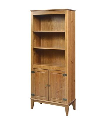 Estante England 2 Portas 2 Prateleiras cor Amêndoa 73cm - 67897