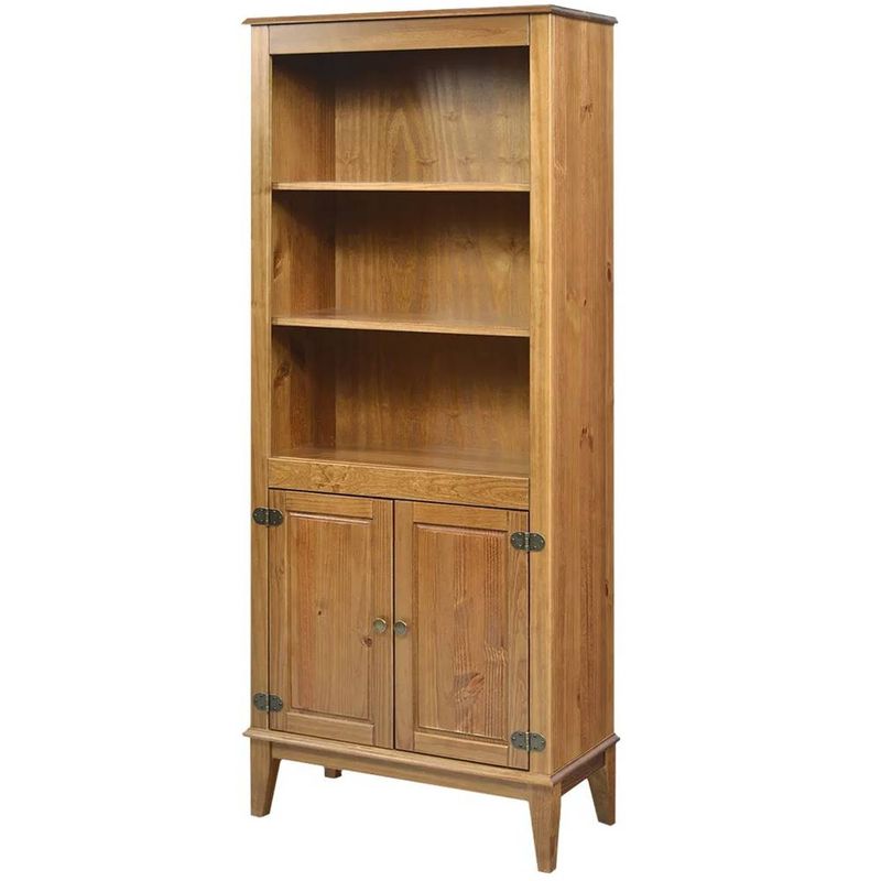 EstanteEngland2Portas2PrateleirascorAmendoa73cm