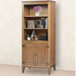 EstanteEngland2Portas2PrateleirascorAmendoa73cm