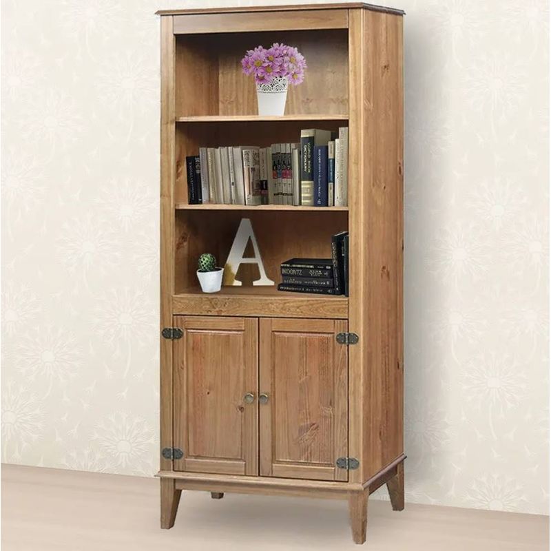 EstanteEngland2Portas2PrateleirascorAmendoa73cm