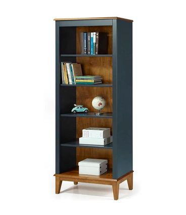 Estante England 4 Prateleiras cor Azul Petróleo 73cm - 67898