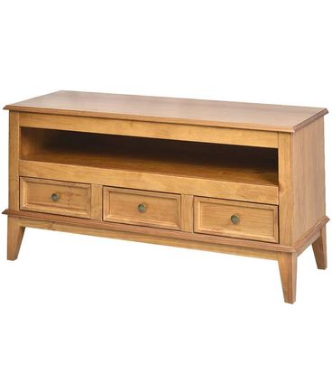 Rack Detroit 3 Gavetas cor Amêndoa 114cm - 54728