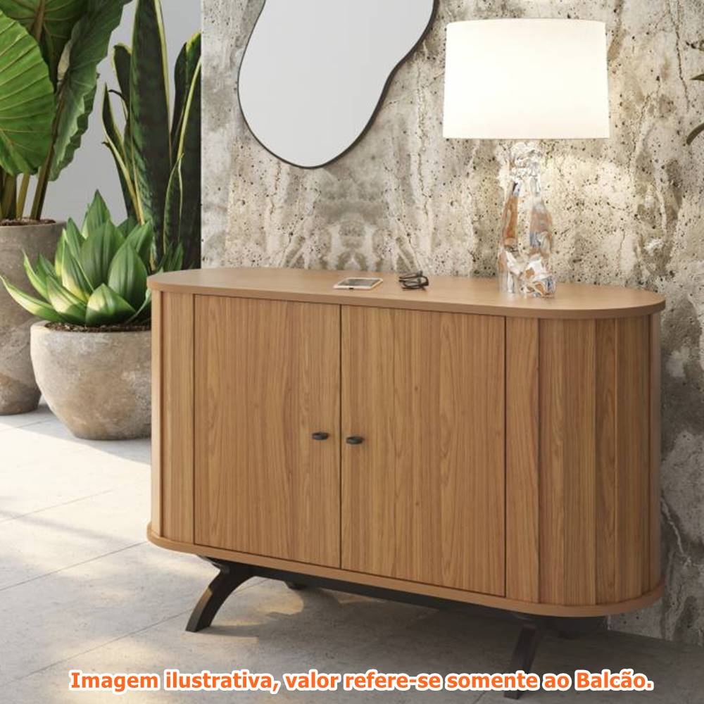 Balcao-Paulinia-Freijo-02-Portas-e-Pes-Preto-Fosco-130cm---67939