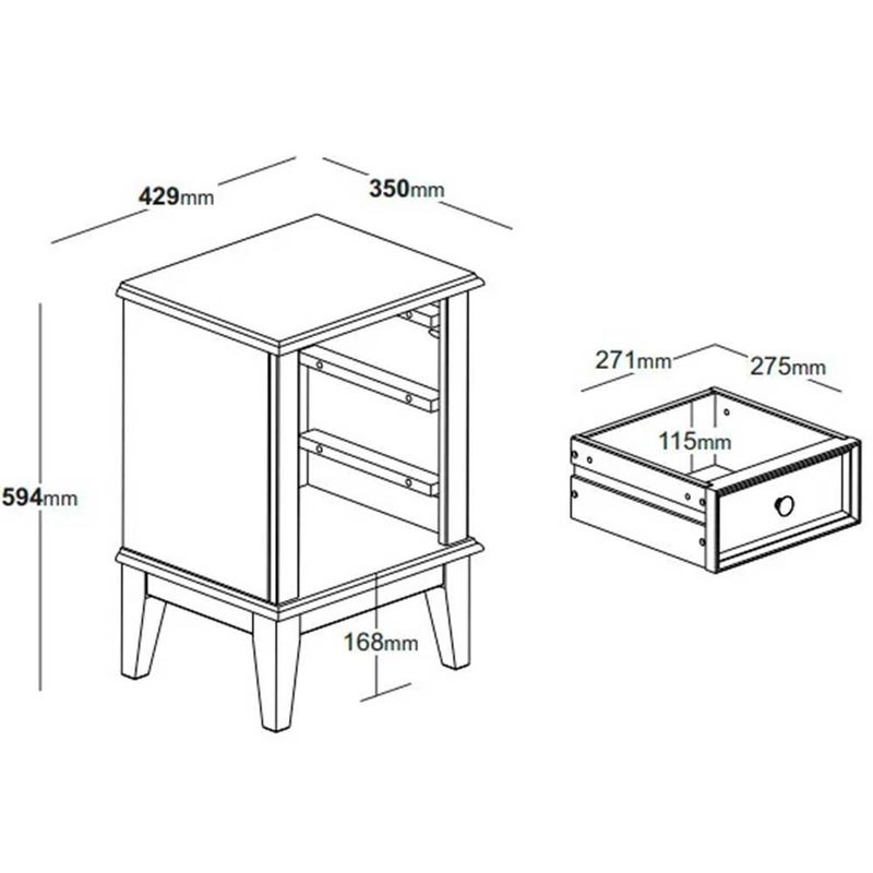 MesadeCabeceiraFilipa3GavetascorCinza42cm