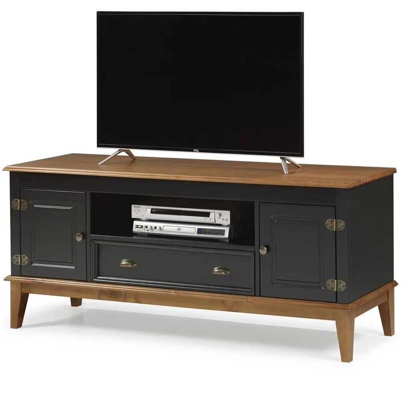 RackNani2Portase1GavetacorPreto150cm