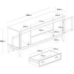RackNani2Portase1GavetacorOffWhite150cm