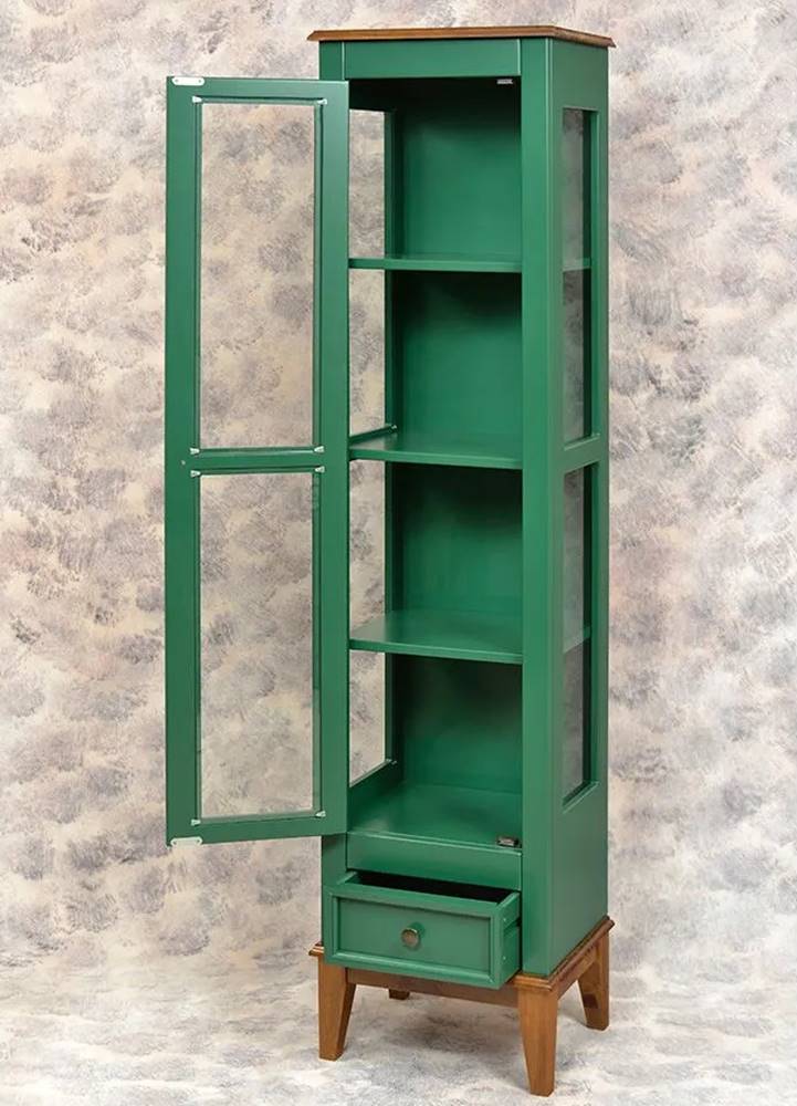 Cristaleira-Remy-1-Porta-e-1-Gaveta-Cor-Verde-43cm---66589