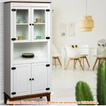 Cristaleira4PortasMaluCorBranco88cm