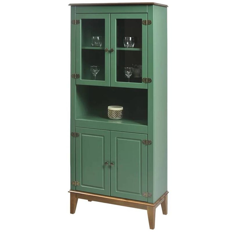 Cristaleira4PortasMaluCorVerde88cm