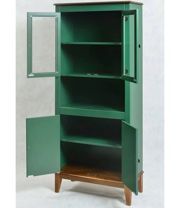 Cristaleira 4 Portas Malu Cor Verde 88cm - 66581