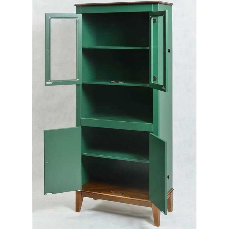 Cristaleira4PortasMaluCorVerde88cm