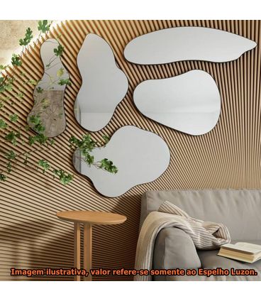 Espelho Luzon Preto Fosco - 68004