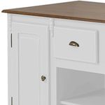 MesaIlhaFionaBranca2Portas2Gavetas176cm