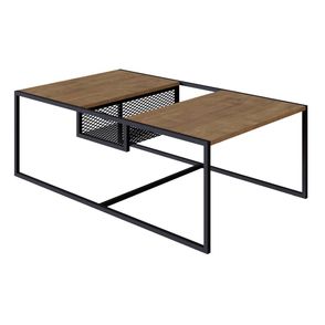 Mesa Centro Seult Tampo Vermont Nicho e Estrutura Aco 100cm - 68095