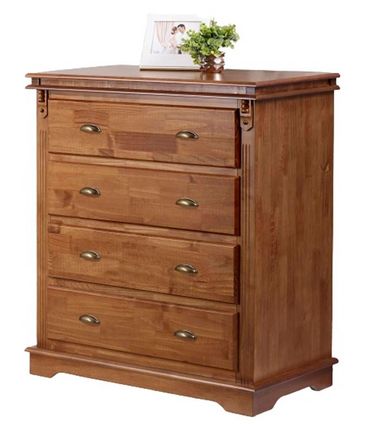 Cômoda 4 Gavetas Flora Imbuia 90X106cm - 68170