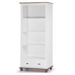 EstanteAlanya3Prateleiras1GavetaBrancoeImbuia90cm