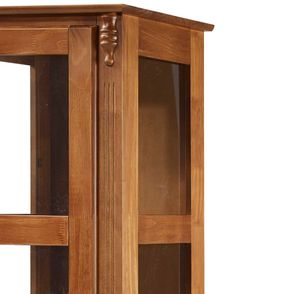 Cristaleira Marbella Vidro 1 Porta 1 Gaveta Imbuia 48cm - 68193
