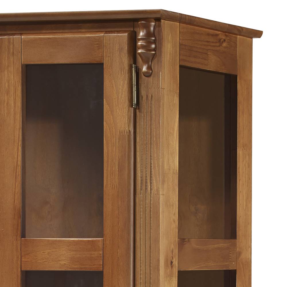 Cristaleira-Meg-2-Porta-3-Prateleiras-1-Gaveta-Lateral-de-Vidro-Imbuia-80cm---68211