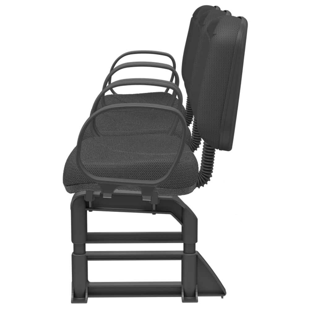 Longarina-Riade-Diretor-3-Lugares-Assento-e-Encosto-Cor-Preto-Base-Plastico-Preto-com-Apoio-de-Braco-Corsa---68285