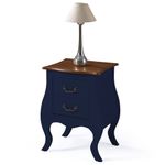 MesadeCabeceira2GavetasEleganceAzulPetroleoTampoImbuia50cm