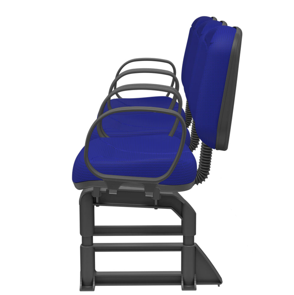 Longarina-Riade-Diretor-3-Lugares-Assento-e-Encosto-Cor-Azul-Base-Plastico-Preto-com-Apoio-de-Braco-Corsa---68286