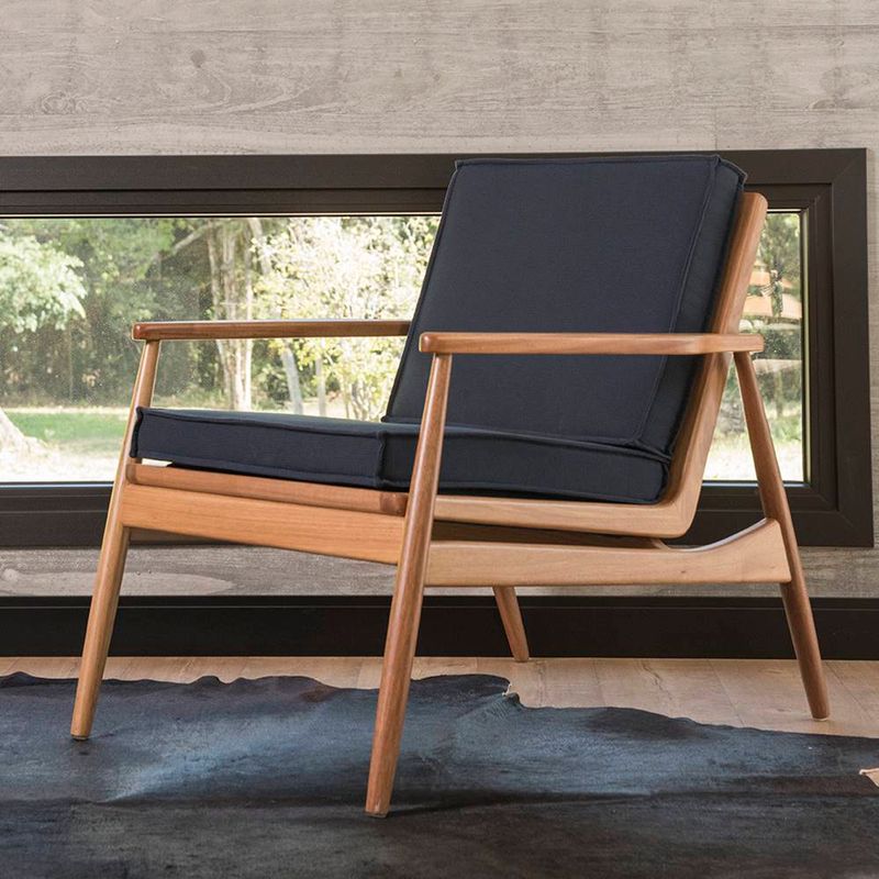 PoltronaEarthEstofadaLonaAzulPetroleoBaseMadeiraNatural