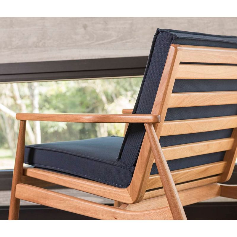 PoltronaEarthEstofadaLonaAzulPetroleoBaseMadeiraNatural