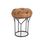 PuffStopperAssentoCouroCarameloBasePreto