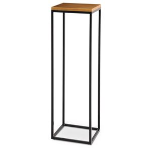 Mesa Lateral Derby Alta Tampo Mel Estrutura Aço Preto - 68563