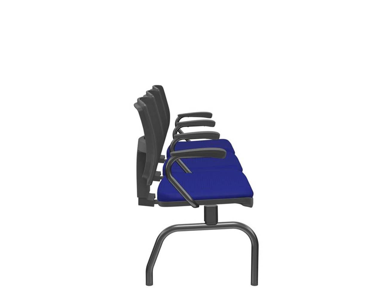 Longarina-Flora-3-Lugares-Encosto-Tela-Preta-Assento-Aero-Azul-Com-Braco-Base-Metal-Preto---68588