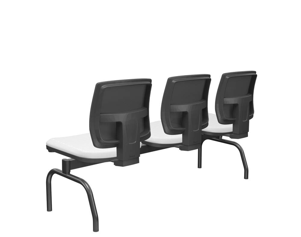 Longarina-Flora-3-Lugares-Encosto-Tela-Preta-Assento-Aero-Branco-Sem-Braco-Base-Metal-Preto---68573