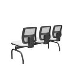 LongarinaFlora3LugaresEncostoTelaBrancaAssentoAeroBrancoSemBracoBaseMetalPreto68583