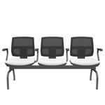 LongarinaFlora3LugaresEncostoTelaPretaAssentoAeroBrancoComBracoBaseMetalPreto68593