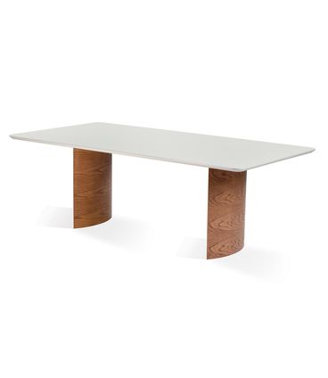Mesa Jantar Perth Carvalho Amendoa Tampo Off White 200cm - 68731