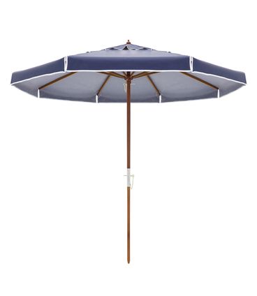 Ombrellone Ilhabela - Cobertura Bagum Azul - Haste em Madeira 240cm - 68816