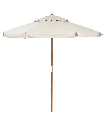 Ombrellone Ilhabela - Cobertura Bagum Bege - Haste em Madeira 240cm - 68836