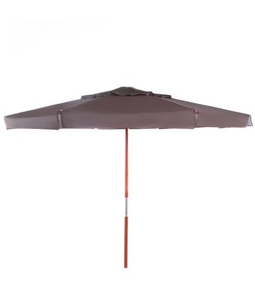 Ombrellone Ilhabela - Cobertura Bagum Marrom - Haste em Madeira 240cm - 68872