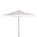 OmbrelloneIlhabelaCoberturaBagunBrancoHasteemMadeira300cm68873