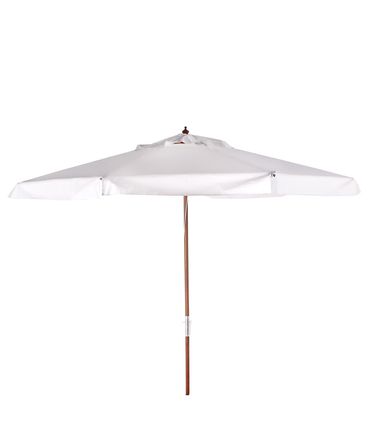 Ombrellone Ilhabela - Cobertura Bagum  Branco - Haste em Madeira 300cm - 68873