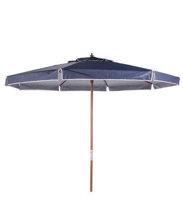 Ombrellone Ilhabela - Cobertura Bagum Azul - Haste em Madeira 300cm - 68874
