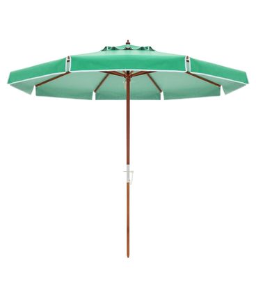 Ombrellone Ilhabela - Cobertura Bagum Verde - Haste em Madeira 300cm - 68875