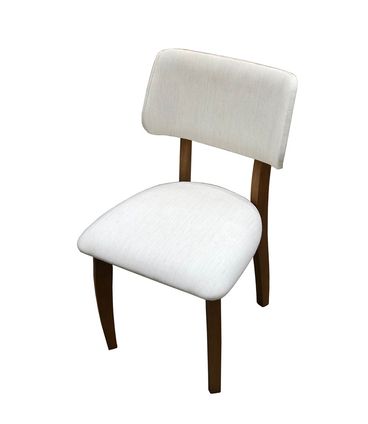 Cadeira Luzern Assento Branco com Base Imbuia Natural - 68012